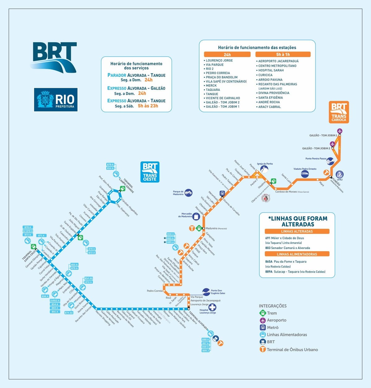 Rio brt 지도