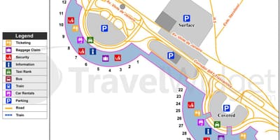 지도 리우데자네이루의 공연에 공항