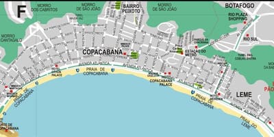 Copacabana Rio de Janeiro 지도